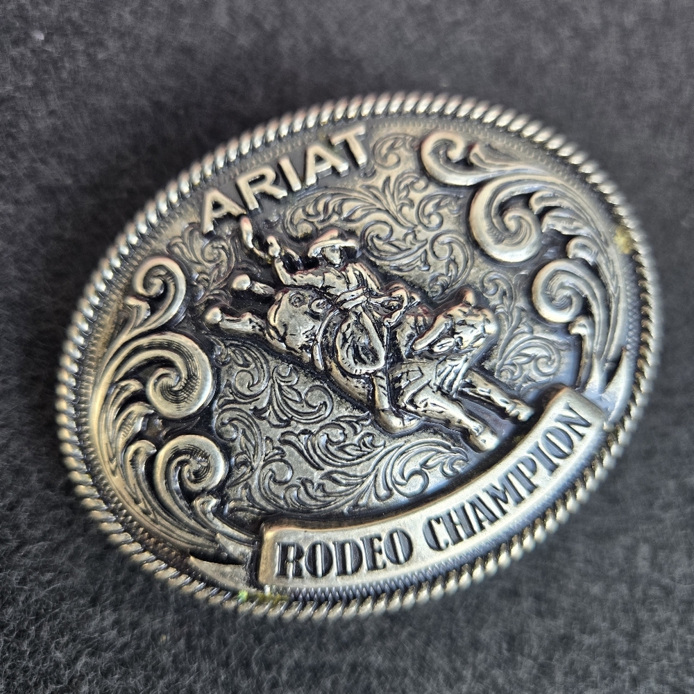 Ariat Belt Buckle Rodeo Champion Bull Rider Youth Ariat Belt Buckle